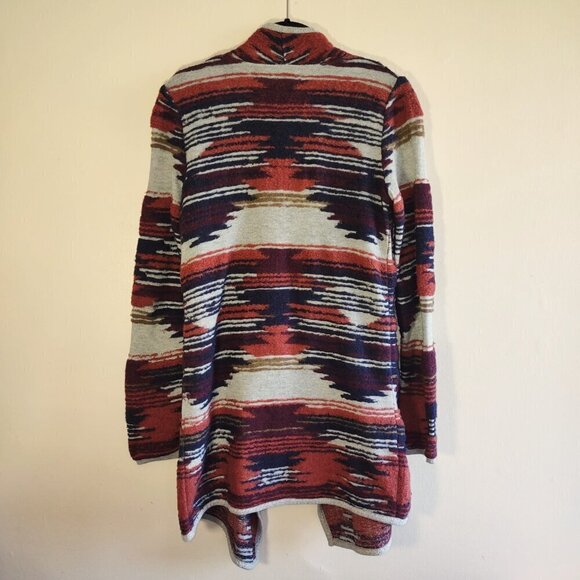 Lucky Brand Southwest Long Cardigan Open Front Boho Cabin Praire Country Sz XS/S - Picture 6 of 8
